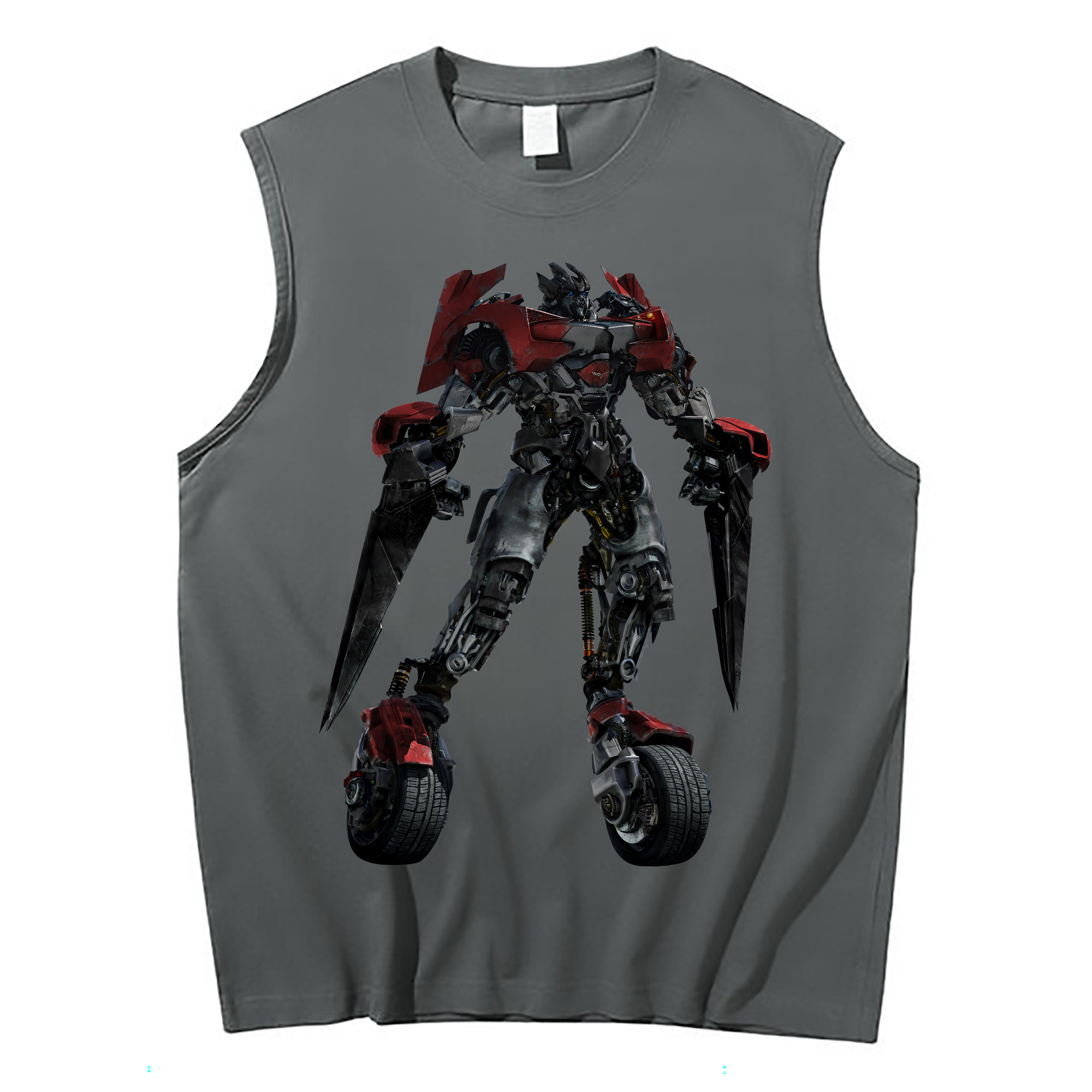 （画像用） Transformers トランスフォーマー コットン100％タンクトップ（フロントプリント）